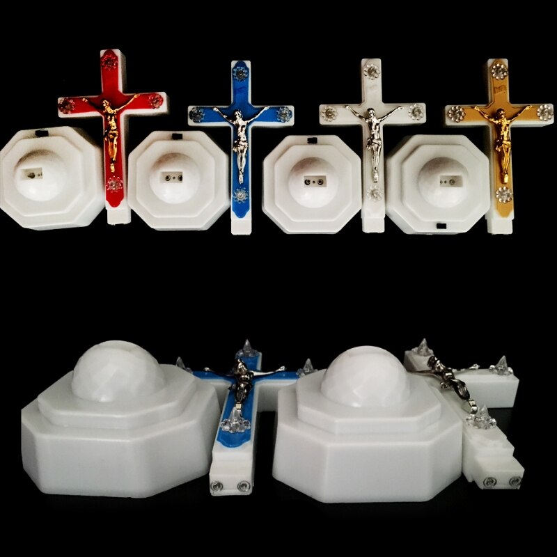 Lumière LED croix du Christ jésus Lcon, ornements de prière d&#39;église, Souvenirs d&#39;église, directe
