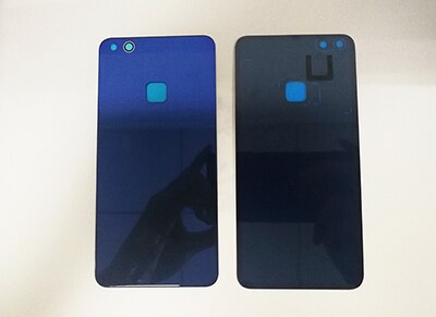 Q & y qyjoy batteri bakomslag för huawei  p10 lite dörrfodral för byte av huawei  p10 lite hus + bakre kamera glaslinsfodral: Blå