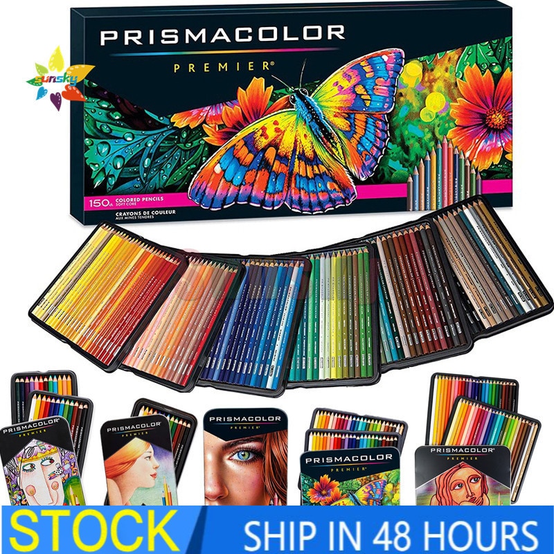 Originele 24 48 72 96 132 150 Prismacolor Premier Zachte Kleurpotlood, Prismacolor Premier 150 Potloden, prismacolor Junior Potloden