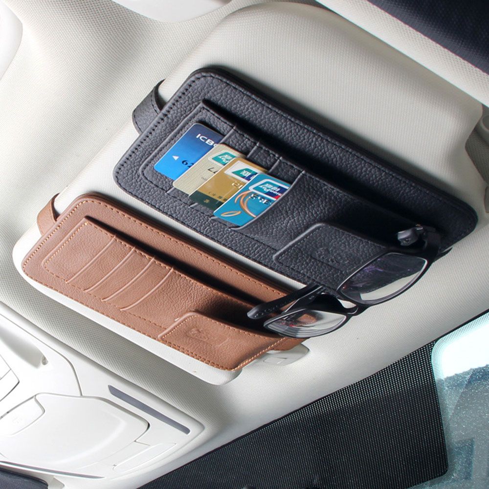 Auto Auto Zonneklep Point Pocket Organizer Bag Kaart Bril Opslag Houder Zonnebril Houder Auto-Styling Auto Accessoires