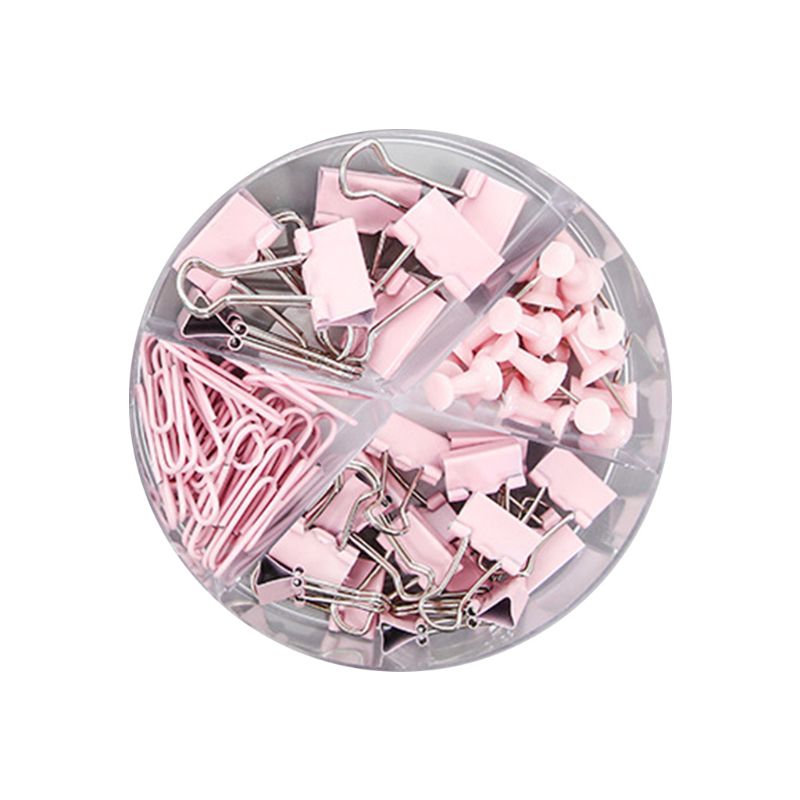 K1AA 72pcs/box Metal Paper Clip Multipurpose Thumbtacks Office Document Data Storage Sorting Long Tail Clips