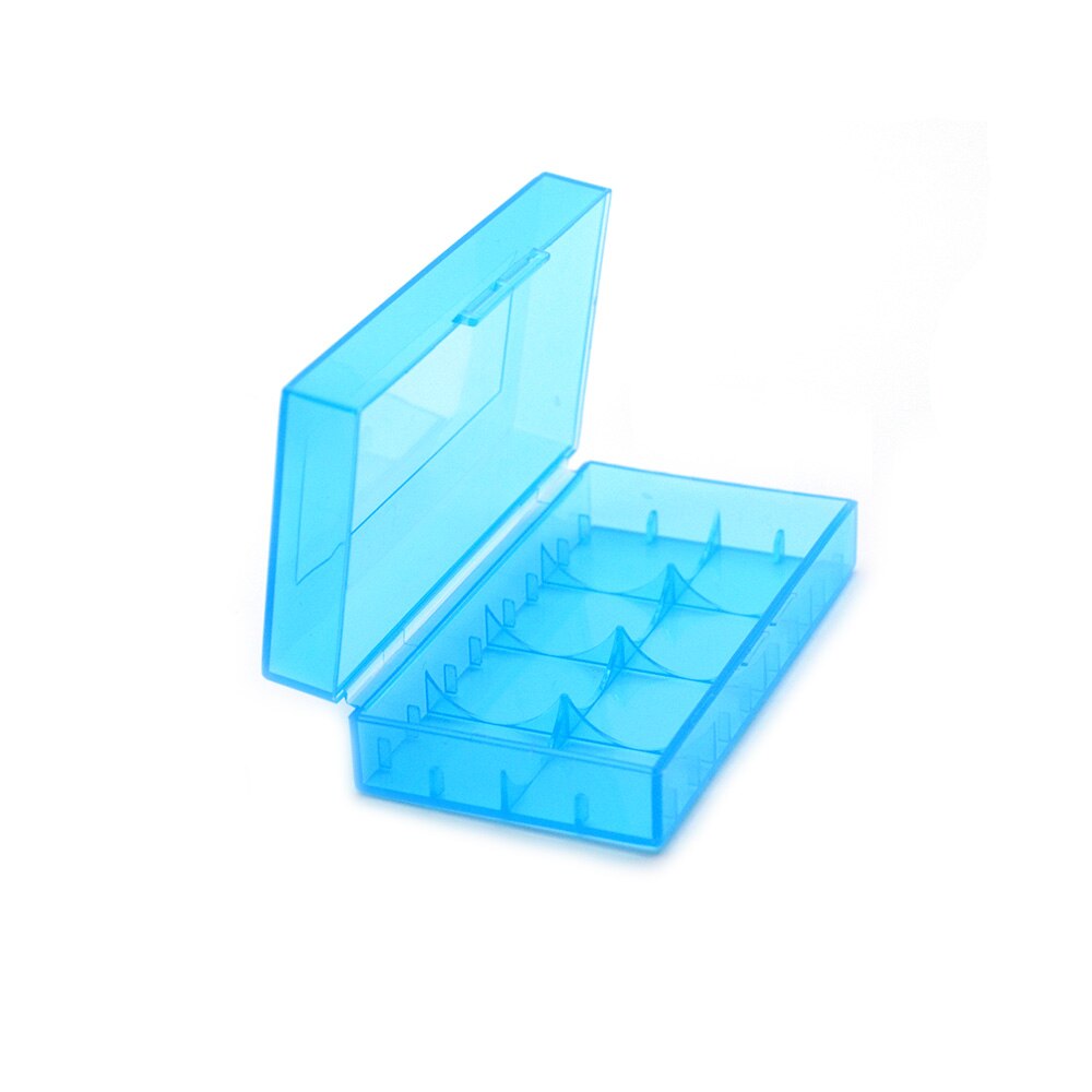 18650 batterieaufbewahrungsboxen aus pvc 16340 hartplastik 18650 16340 farben zur auswahl 5 für 18650/4 2 batterien: Blau