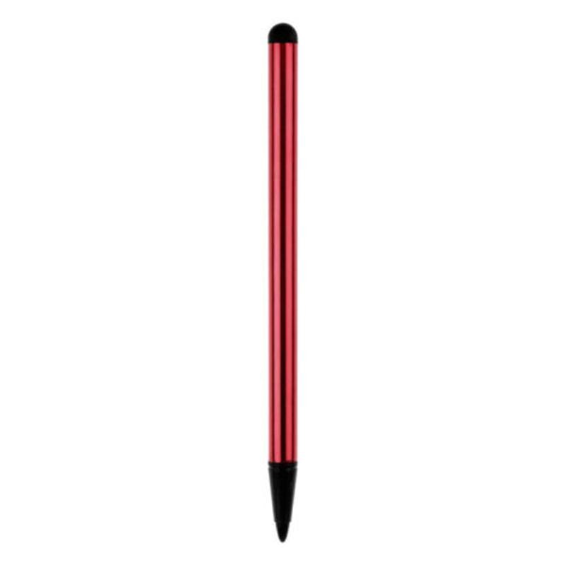 Universal 2 stk kapacitiv pen touch screen stylus blyant til iphone / samsung / ipad tablet multifunktions touchscreen pen: Rød