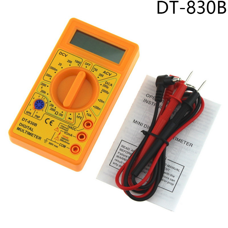 Urijk DT830B Dc/Ad Lcd Digitale Multimeter 750/1000V Voltmeter Amperemeter Ohm Tester Hoge Veiligheid Handheld Meter digitale Multimeter