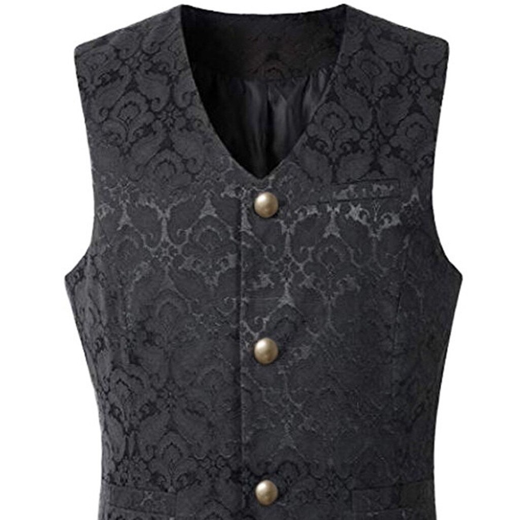 Männer Punk Jacke Vintage Mantel Outwear Taste Frack Weste Mantel Party hochzeit Krawatte weste Anzug Tasche Platz Set 1,14
