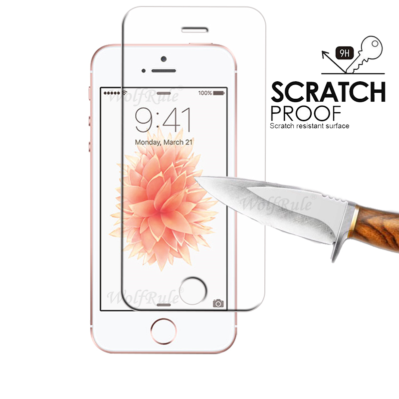 1/2/3/4 pièces pour iPhone 5 verre Apple iPhone 5 5S SE verre trempé 9H Transparent protecteur d'écran iPhone 5