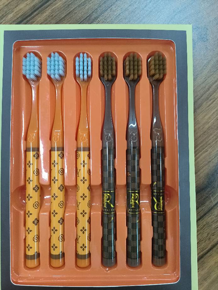 6 PC Adults Wide Head Toothbrush With Soft Bristles Luxury Home Furnishings Deep Cleaning Teeth Gums Caring For The Oral Cavity: Default Title