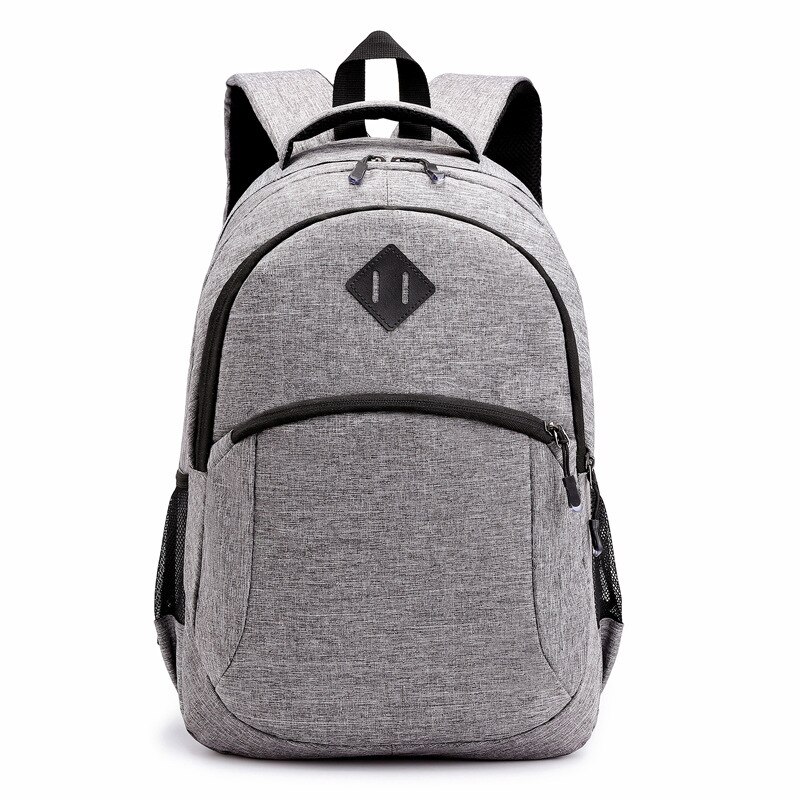 QQD Laptop Multipocket Backpack Outdoor Sports Daypacks for Men Large Capacity Travel Causal Travel Male School Rucksack: light gray