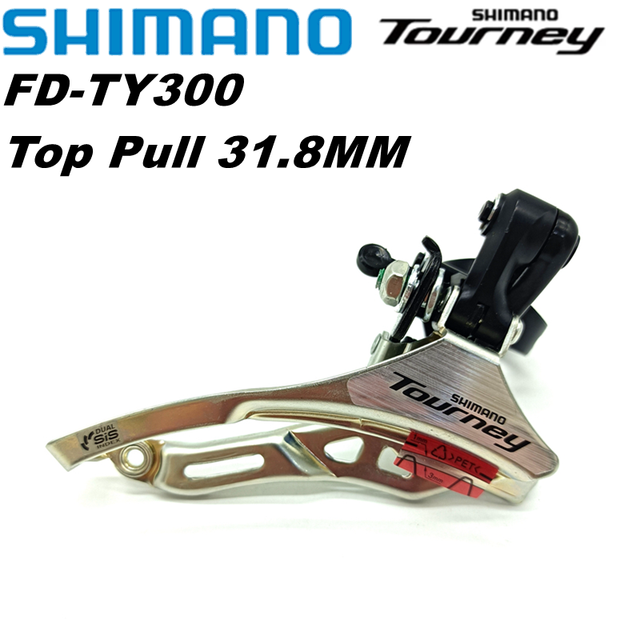 SHIMANO TOURNEY FD-TY300 Front Derailleur Down Swing Clamp Band Mount MTB 3x7/6Speed 18/21S Drivetrains Original Parts: Yellow