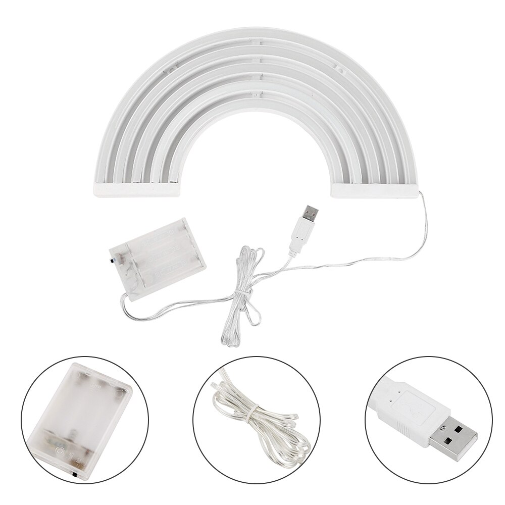 Rainbow Decor Neon Light Lamp Muur Decor Kerst Neon Lamp Buis Voor Dorm Party Decor Creëren sfeer