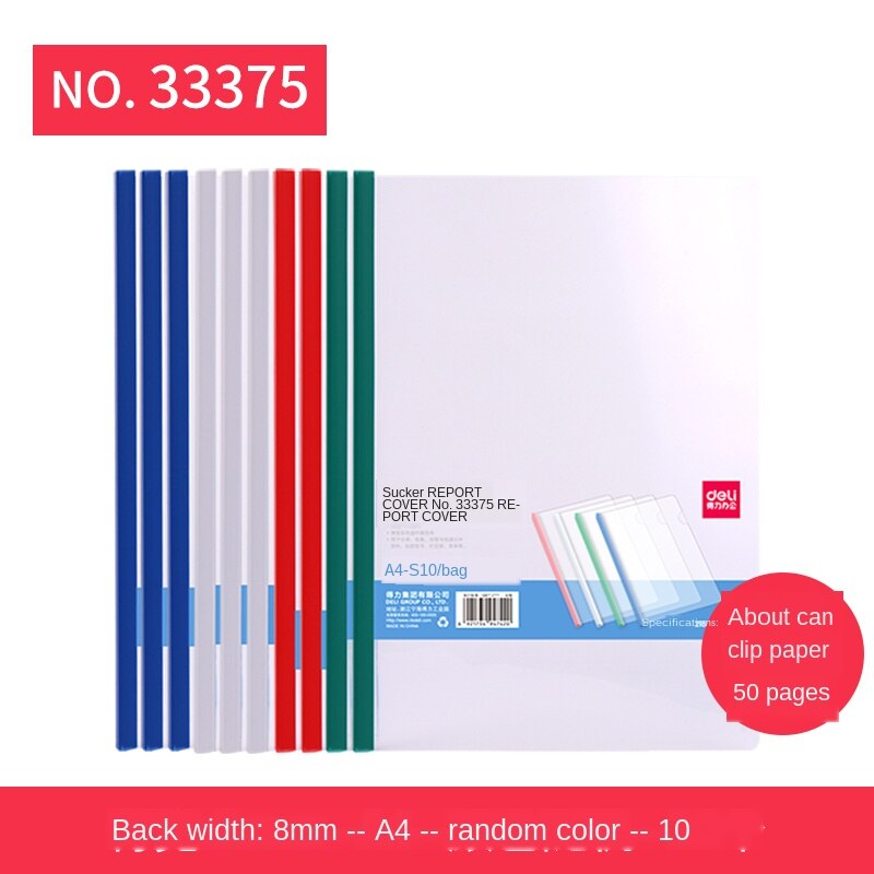 A4 drążek sterowniczy folderu teczka cv folderu papier testowy klip z tworzywa sztucznego dźwignia klip 10 sztuk przejrzyste klip szerokość oparcia 5/8/10mm: zestaw meal 1
