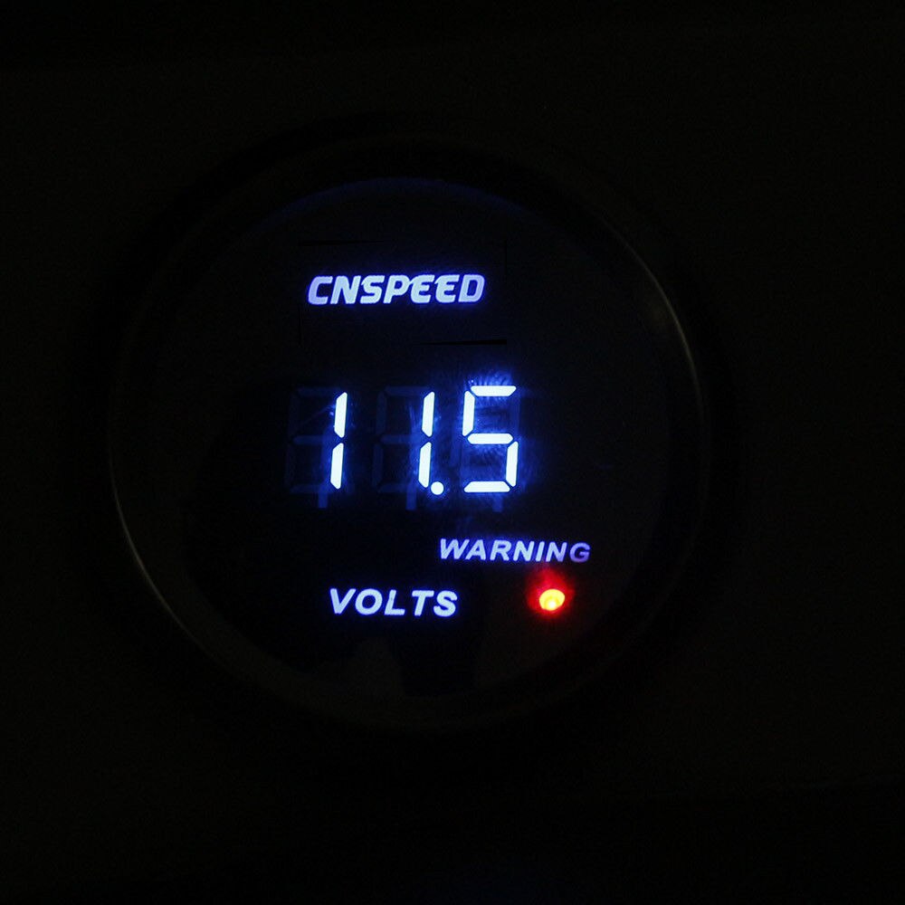 2" 52mm Car Voltmeter Digital led Volts Gauge Black Voltage gauge/Dragon Gauge