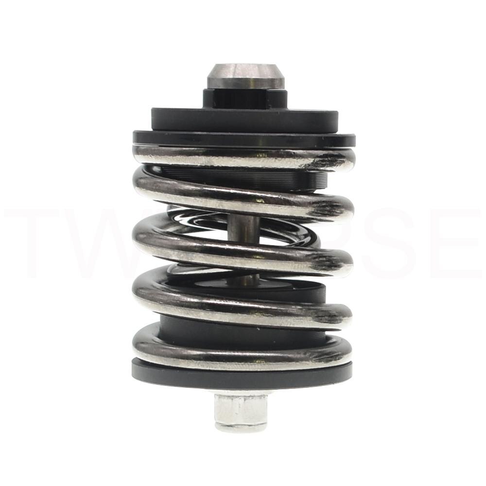 TWTOPSE Bicycle Bike Double Layer Rear Shock For Brompton 3SIXTY Folding Bike Cycling 2 Spring Suspension Rear Shock Alloy Pad: Black