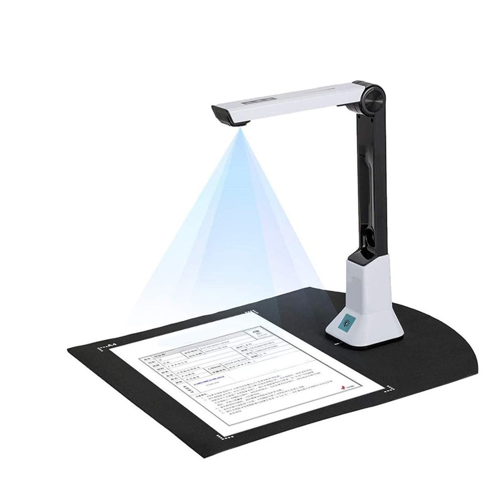 Document Camera Scanner Portable Home Office High Speed Document A4 Format HD Scanner for Classroom Office Library Bank