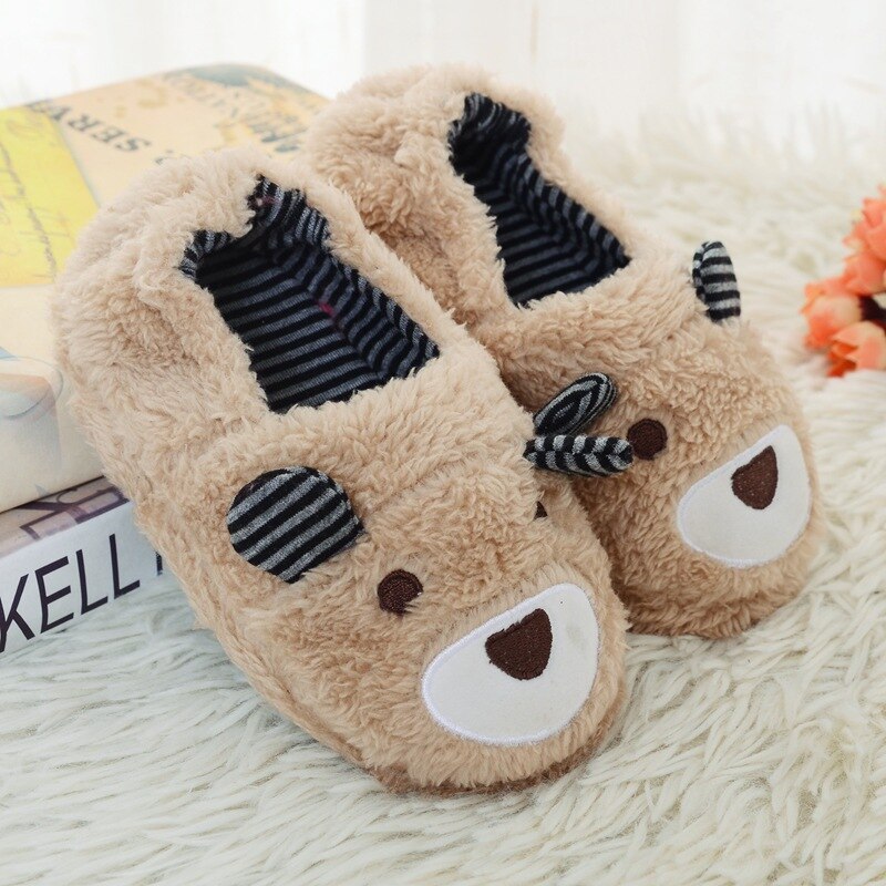 Kocotree – pantoufles d'hiver pour enfants garçons et filles, chaussures de maison confortables et chaudes en coton avec cochon de dessin animé