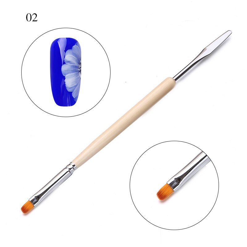 1 Uds delineador de gel uv pintura brocha rosa dorada Color portátil dibujo bolígrafo cepillo de uñas mango manicura uñas arte herramienta de