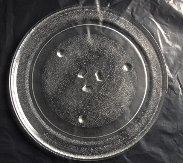28.8cm standard microwave oven glass plate for korean brand