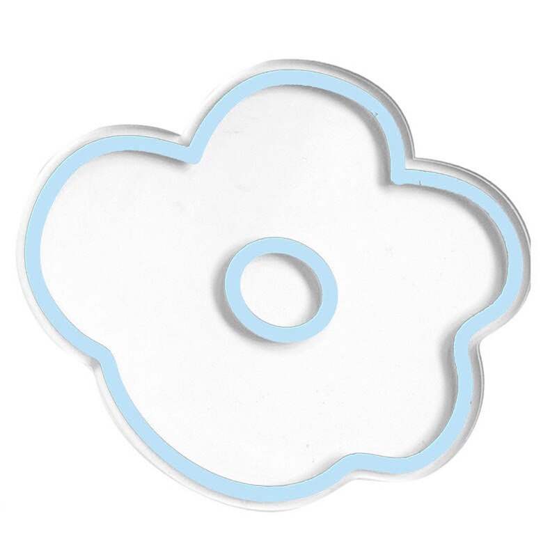 Posavasos acrílico transparente de estilo coreano, posavasos Multicolor con de flores, frutas y animales, herramientas de cocina y hogar, 1 Uds.: 5