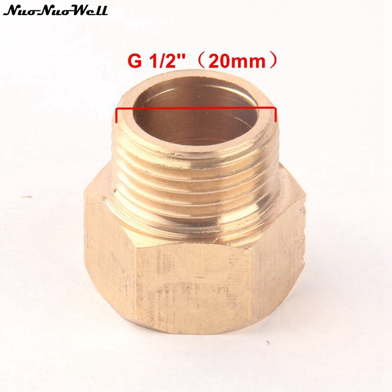 G 1/2'' Male Thread To 22mm Female Thread Brass Straight Connector Pure Copper Thicken Garden Irrigation Thread Part Connection: Default Title