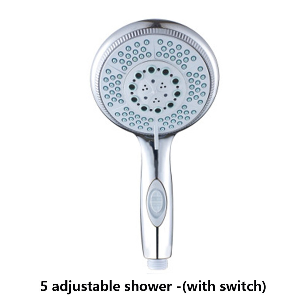 Shower Head High Pressure 5 Mode Adjustable Jetting Shower Head Saving water 120mm Head Replaces Faceplate Handheld Shower Head
