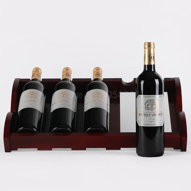Europæisk massivt træ vinreol dekoration enkel træ vin display rack stue vin skab vin hylde kan være