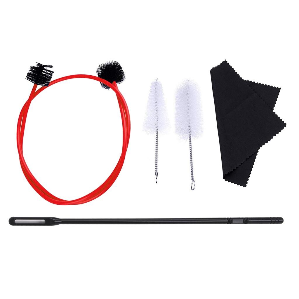 5-piece Set For Trumpet Trombone Brass Cleaner Valve Brush Rod Cleaning Kit Musical Instrument Accessories