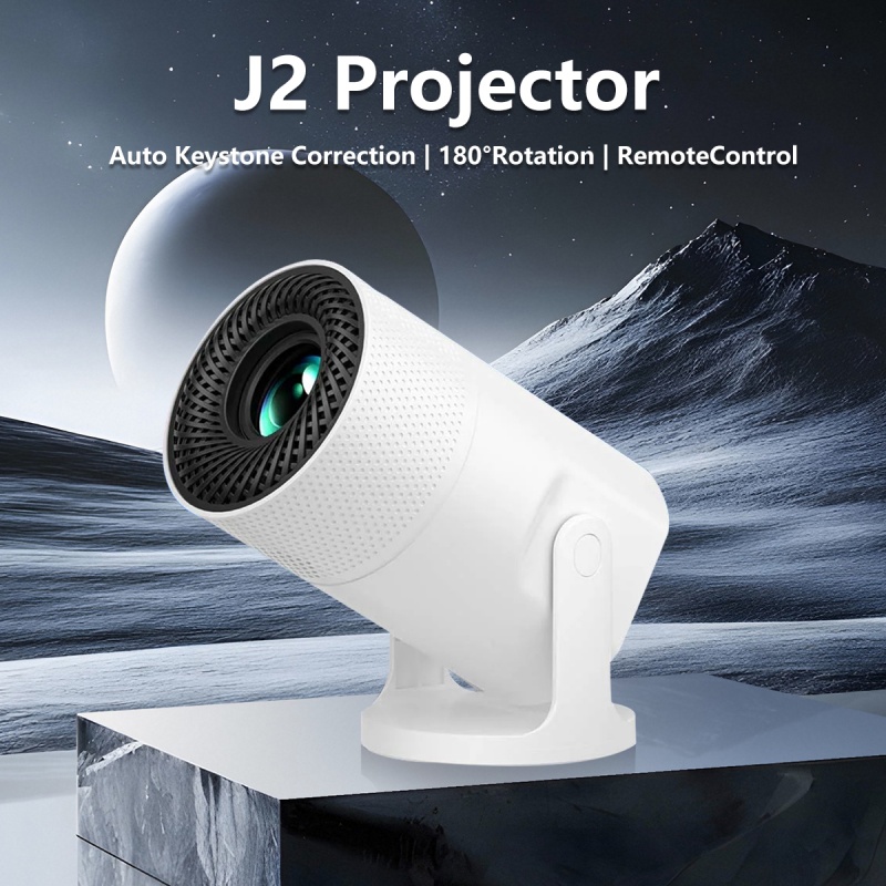 J2 projektorer med hifi-högtalare android 11 dubbel wifi 6.0 bt5.0 4k stöder bärbar utomhusbioprojektor