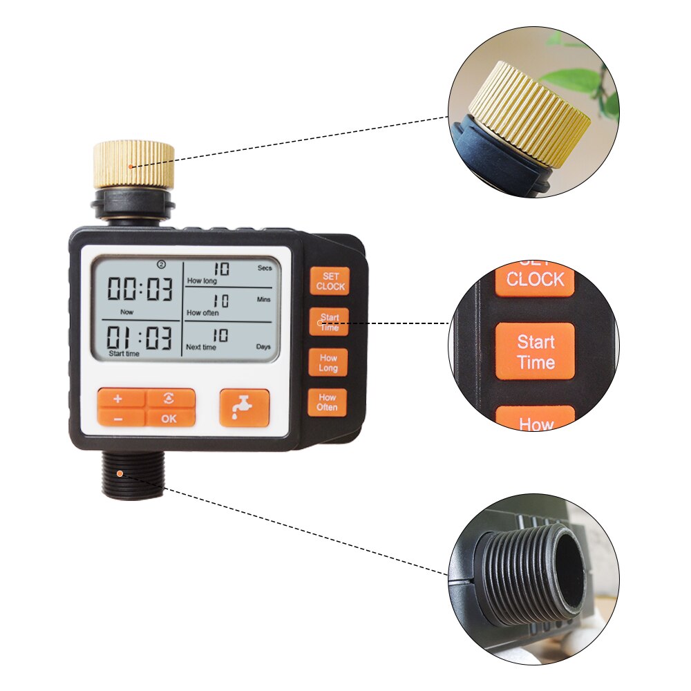 Digital Water Irrigation Timer Automatic Intelligent Garden Watering Timer Water Hose Timers Irrigation Controller