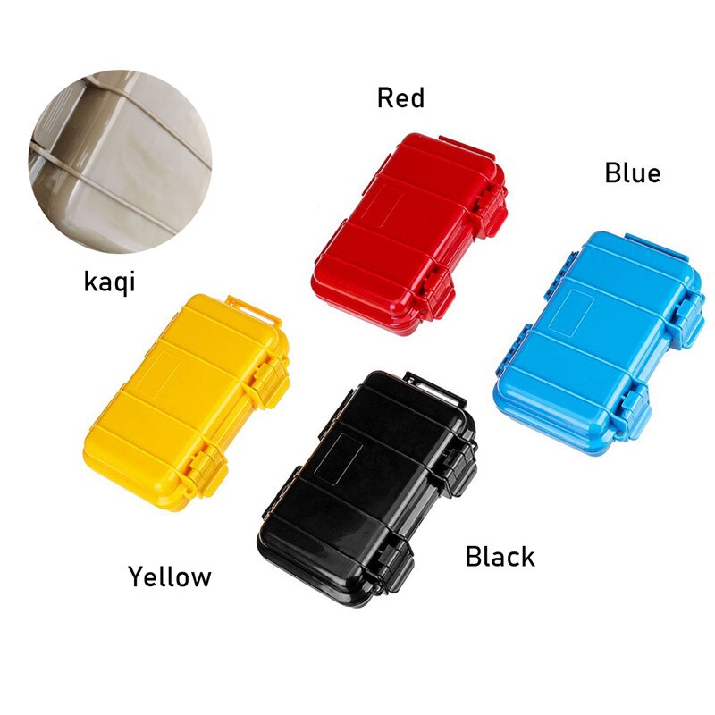 Cajas impermeables a prueba de golpes para exteriores, estuche hermético de supervivencia ABS, herramientas de almacenamiento, contenedores sellados de viaje, 5 colores