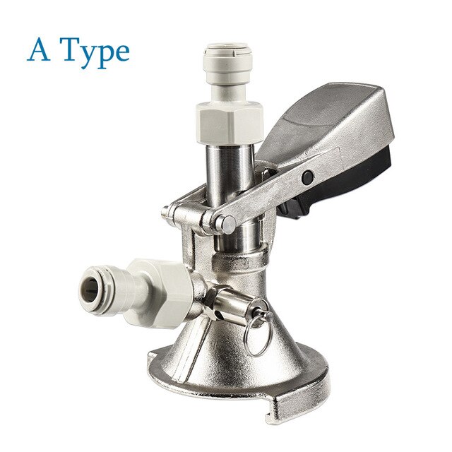 En ölfatskopplare av typ/ g -typ, fatölsystem fatmatningsdispenser europeisk standard cornelius fatkoppling med snabbkoppling: En typ med adapter