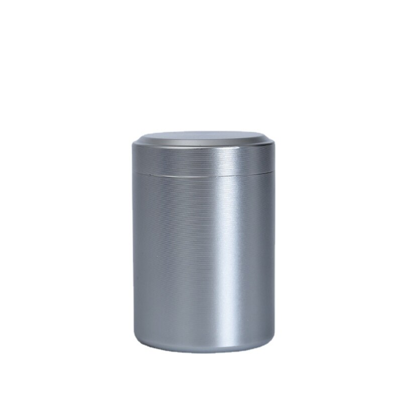 Petite urne pour animaux de compagnie, en métal frais, en acier inoxydable, scellée: Gris clair / 4.5x6.5cm