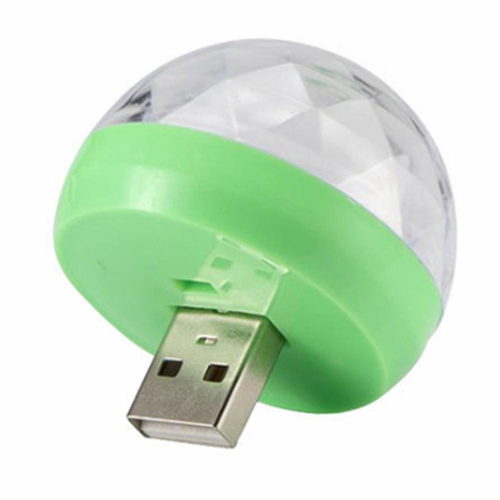 Bil led auto lampa usb ambient light dj rgb mini färgglad musik ljudljus usb-c gränssnitt apple interface party karaoke: 02