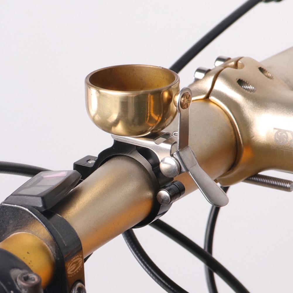 Timbre de bicicleta de aluminio de estilo Retro con sonido fuerte, accesorio de manillar de fácil instalación para bocina de bicicleta clásica