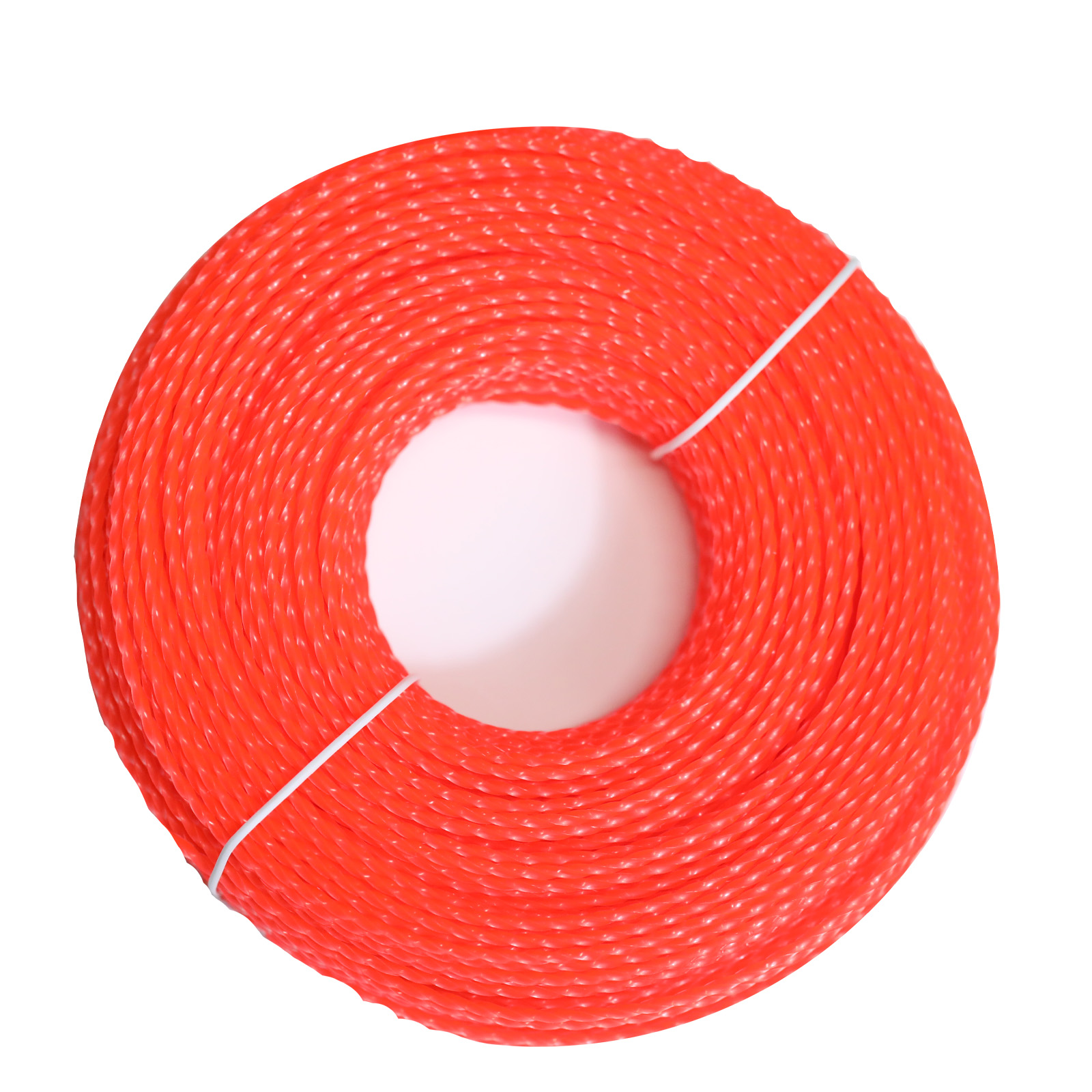 5m/10m/15m*2.4mm/2.7mm/3mm/3.5m/4mm Grass Trimmer Line Nylon Spiral Brush Cutter Rope Grass Trimmer Line Lawn Mower Replacement: S / Beige