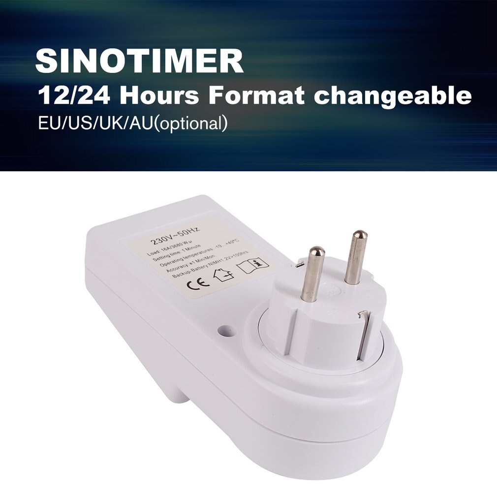 EU UK US AU Plug Digital Weekly Programmable Electrical Wall Plug-in Power Socket Timer Switch Outlet Time Clock Power Socket