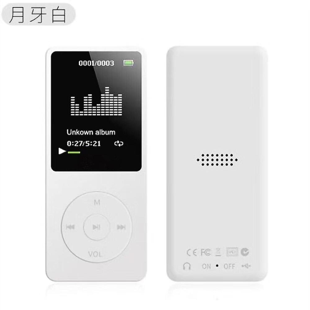 MPLSBO HiFi 8 GB MP4 giocatore con 1.8 pollice Tft mp3 supporto TF/SD carta Radio FM Registrazione Vocale Portatile sport musica giocatore: bianca