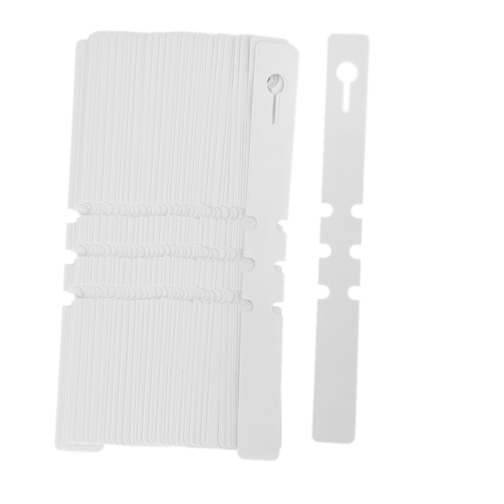 Etiquetas de plástico para plantas, marcador de jardín para bandejas de semillas y macetas, suministros para invernadero, 100 Uds.: White