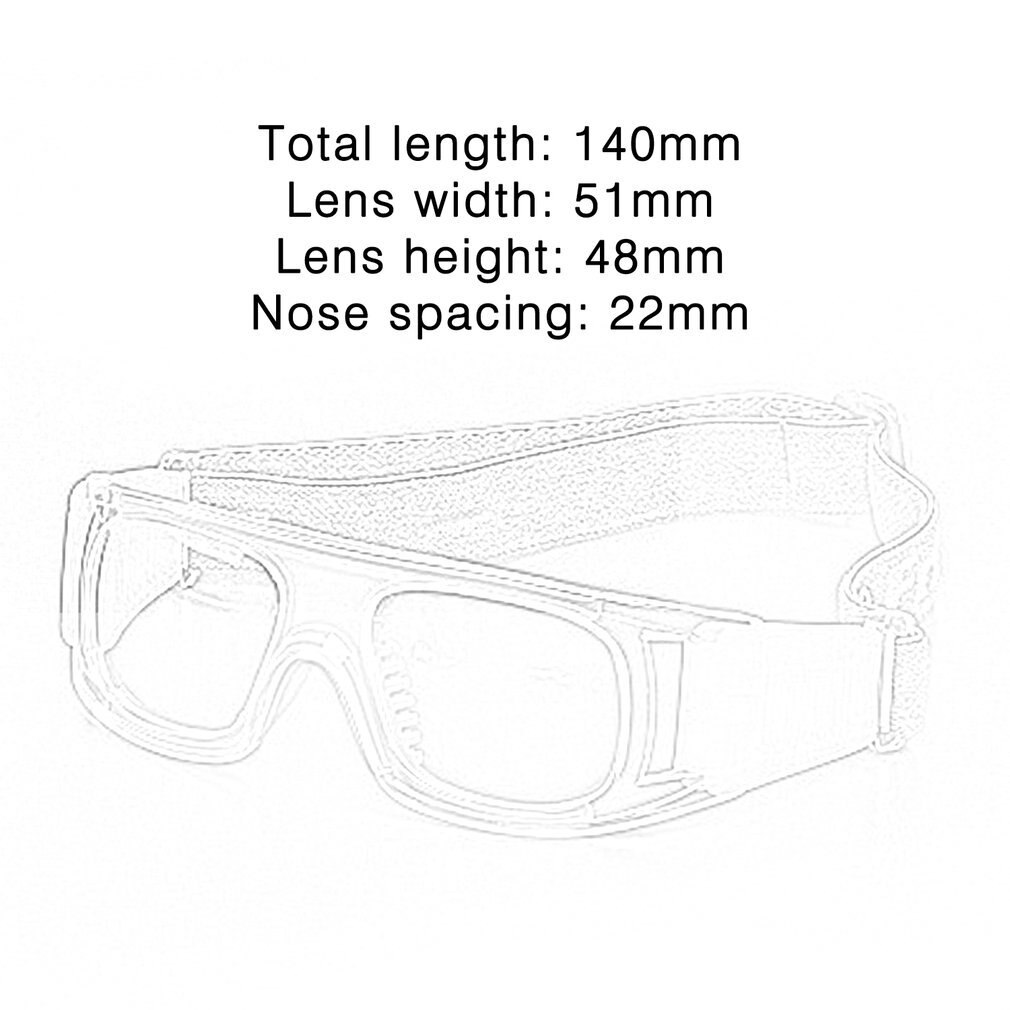 Professionelle Kinder Kinder Sport Brille Rahmen Rezept Outdoor Sport Fußball Ball Basketball Sicherheit Gläser für Kinder