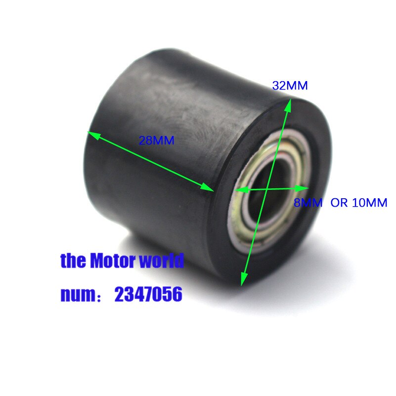 8mm 10mm Chain Roller Tensioner Pulley Wheel Guide For YZF KTM RMZ KLX CRF 80 250 150 250 450 Motorcycle Motocross Pit Dirt Bike: 10mm black