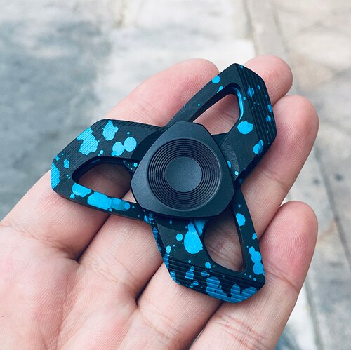 Całkowicie metalowy kamuflaż Phantom Hand Spinner zabawki dla chłopca palca obracanie EDC prezent dekompresji Puzzle: 6