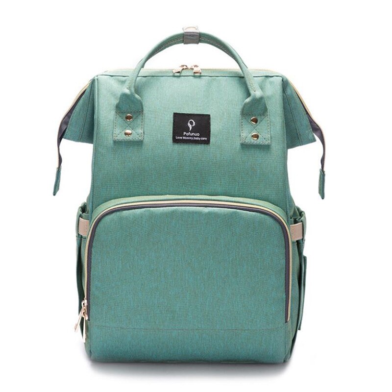 Pofunuo USB sac à dos à couches grande capacité sac de voyage sac à main d'allaitement imperméable à l'eau Nappy sac Kits momie maternité sac à dos