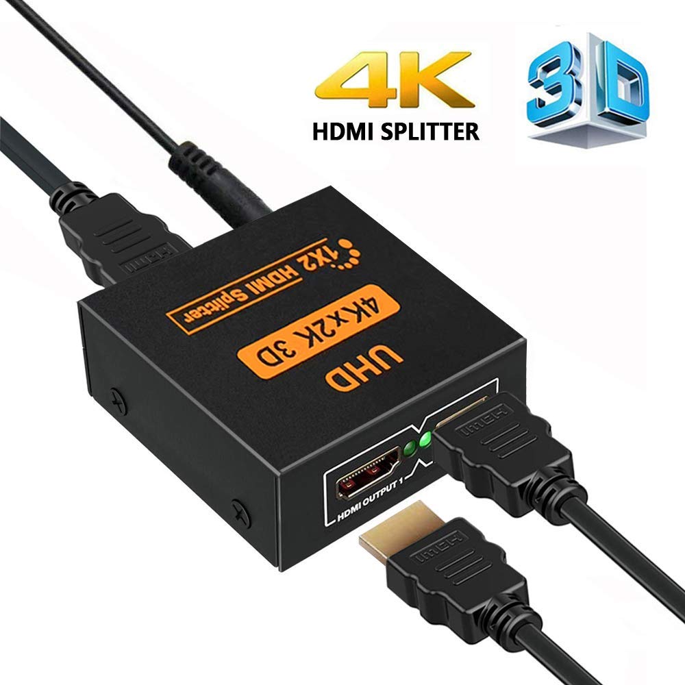 Factory Prijs Hdmi Splitter 1X2 4K X 2K Uhd 1080P 3D 1 In 2 Out 1 Naar 2 Hdmi Splitter Converter: support 4K
