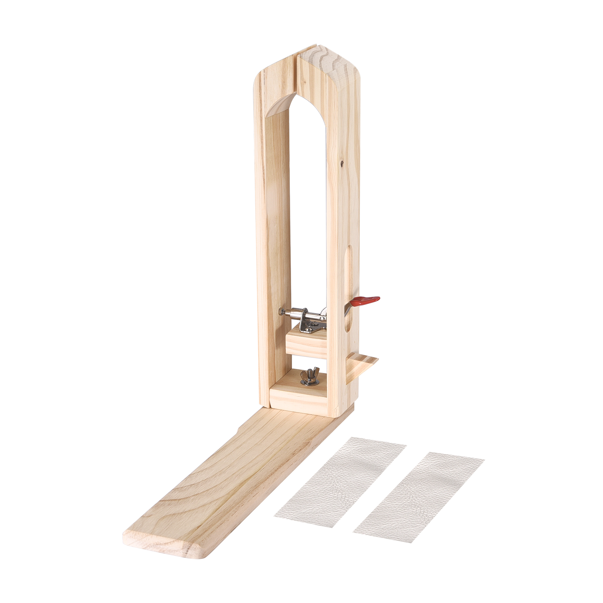 Wood Leathercraft Hand Stitching Pony Leather Craft Lacing Sewing DIY Table Desktop Tool Portable Horse Clamp: B self glue leather