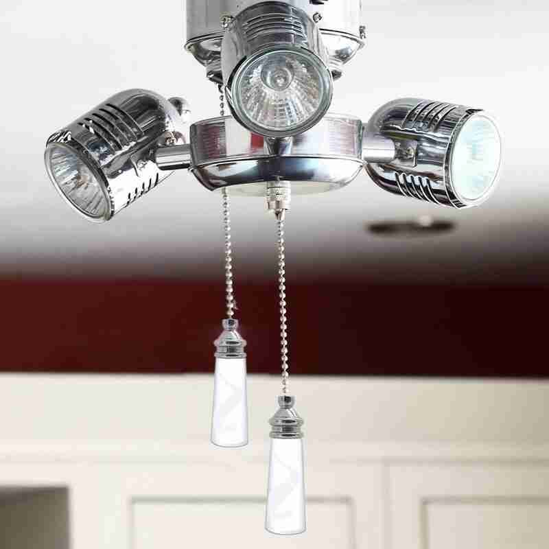 Bathroom Ceiling Light Switch Pull Cord String Crystal Handle Decor W/connector B2Y8