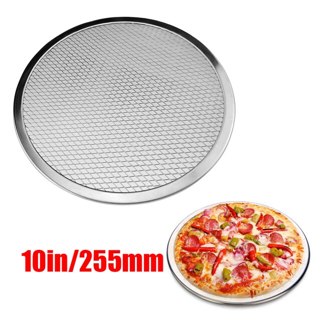 1 * Pizza Bakken Screen 6-17 Inch Mesh Pizza Screen Bakplaat Bakvormen Koken Pizza Netto Aluminium: 10in