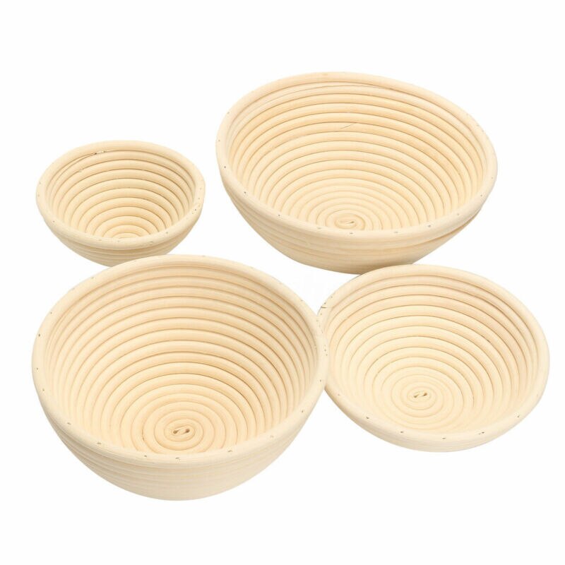 Oval/round/triangular bread fermentation basket with bottom cloth, bread dough fermentation basket, baking accessories