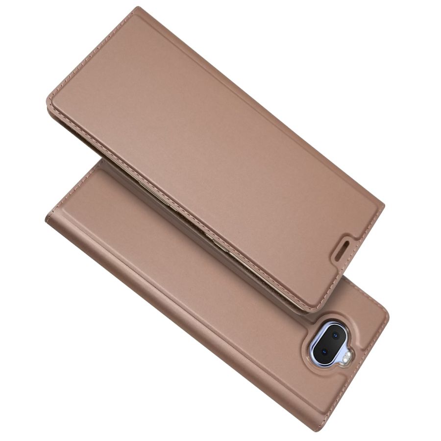 Custodie sFor in pelle Fundas Sony Xperia 10/Xperia 10 Più La cassa Per Sony Xperia XA3 Ultra Magnetico di Vibrazione Del Raccoglitore custodie Della Pelle del telefono: For Xperia 10 / Rose Gold