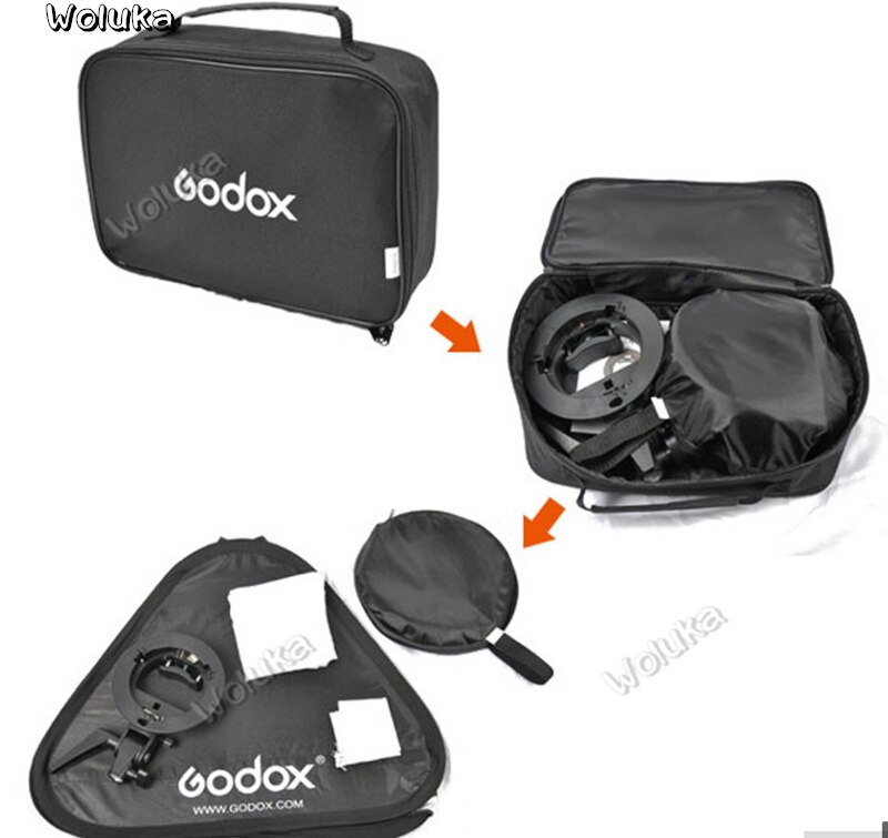 Godox studio fotoblixt softbox light kit 60 x 60cm / 24 "  * 24 " + s typ fäste bowens mount speedlite soft box  no00dg t03