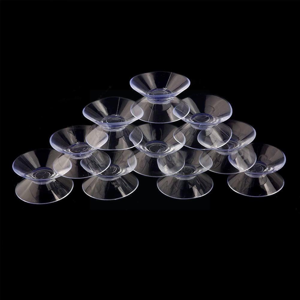 10 Stck Doppelseitige Saugnapf-Sauger Pads Für Glas, kunststoff Saugnapf Pvc Kunststoff Kleine Saugnapf Ohne Sporn M1d4