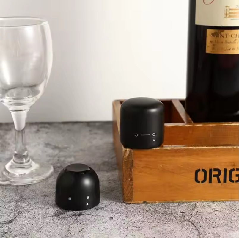 2/1PCS Vacuum Wine Bottle Stopper Reusable Bar Accessories Silicone Sealing Champagne Cork Kitchen Home Brewing & Wine Making